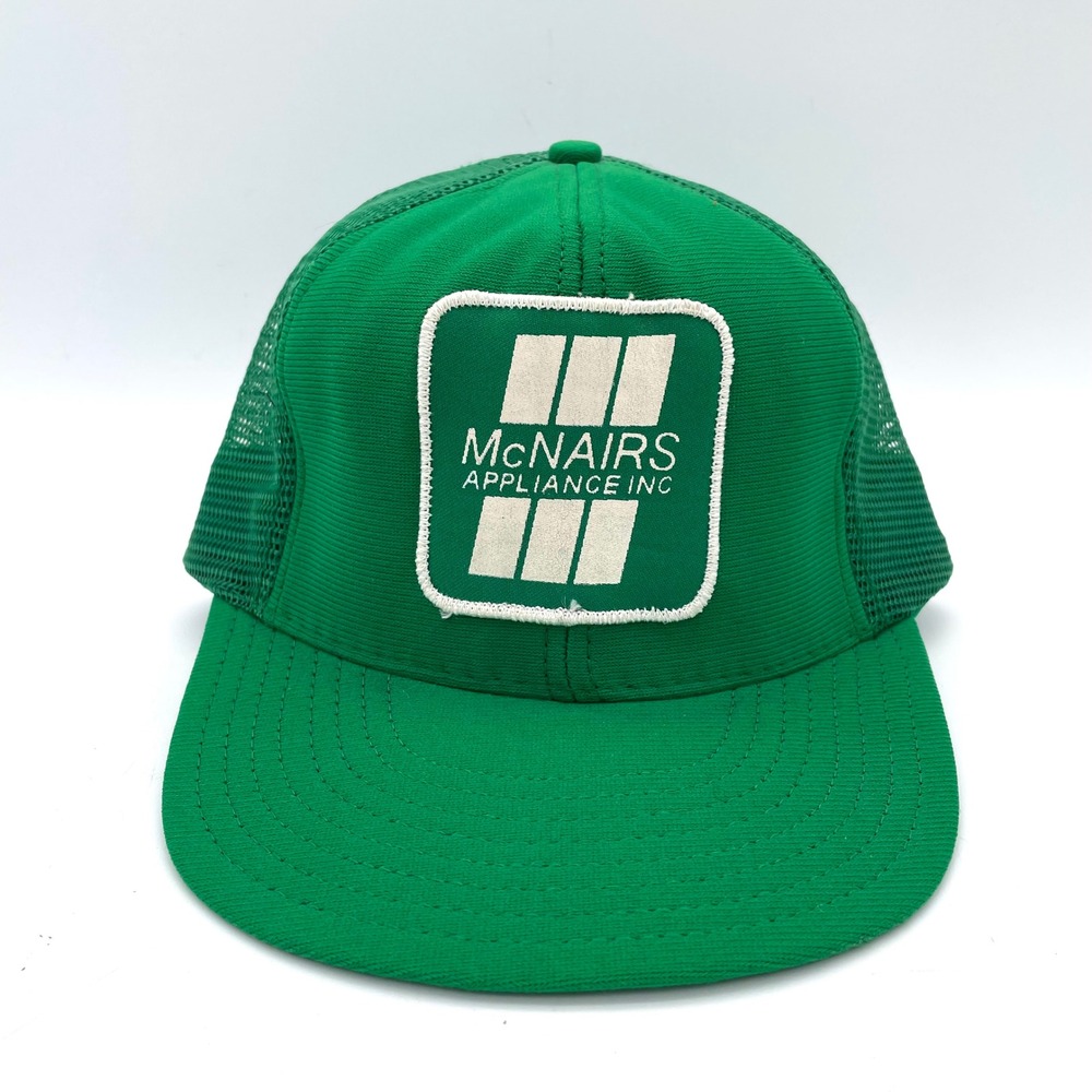 McNairs Appliance Inc Trucker Hat Mens OSFA Green Excellent Vintage Snapback USA